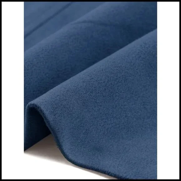 Faux Suede Blazer Lapel Open Front Long Sleeve Business Casual Office Jacket